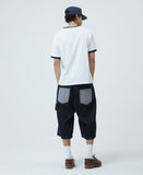 BERMUDA CHECK POCKET DENIM SHORT