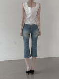 Silla Square Shirred Blouse