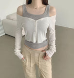 Soft Touch Slim Fit Span Long Sleeve Cardigan