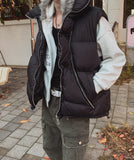 Lowsy Wave Zipper Padded Vest