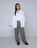 Bear Heart Embroidery Basic Shirt