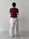 Stopper Cotton Balloon Wide Pants