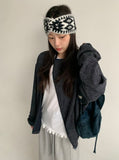 Pub Diagonal Knit Hood Zip-Up