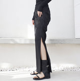 【NONCODE】meeve pintuck side slick skirt NONCODE(ノンコード) - ピンタックサイドスリットスカート