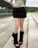 Petal Studded Pocket Shorts