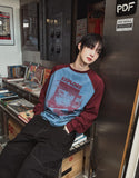 Vision Color Matching Raglan Long Sleeve