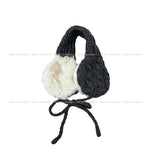 Fleece Knit Cable Earmuffs