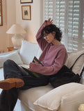 Cinder Pigment Waffle Warmer Cardigan