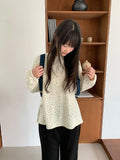 Phem Flower Over Round Long Sleeve Tee