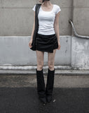 [mnem] ME Scoop Neck Baby Tee