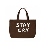 Daisy Patch Lettering Big Tote Bag