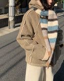 Tiki Color Matching Wool Muffler