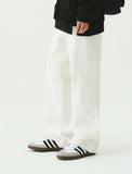 Wide White Washing Denim Pants