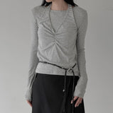 Ret Layered Halter Tee