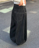 [Non-Fade] Genji Stud Pocket Balloon Fit Denim Long Pants