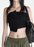 Zipper Slide Tube Top