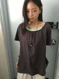 Lanahi Layered Pocket Short Sleeve Tee