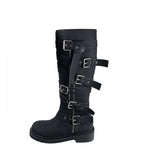 Dusen Strap Buckle Long Boots