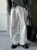 Slab White Wide Denim Pants