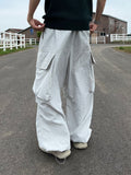Silver Gray Balloon Pants