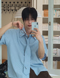 [PLAN MADE/MADE] Infold ST Tie Short Sleeve Shirt