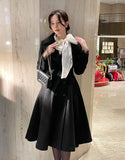 Seria Collar Wool Flare Long Coat