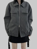 Shop pocket leather blouson