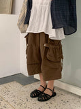 [unisex] Nahori Snap String Bermuda Banding Pants
