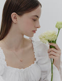 Ice Cushion Silver Necklace