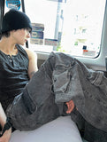 Pigment Dyeing Washing Vintage Muscle Fit Henley Neck Sleeveless