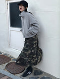 LACE SHIRRING FLARE SK