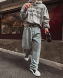 Rubit Track Wide Denim Pants