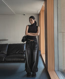 Luffy Laser Balloon Denim Pants