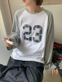 Delanto Patch Raglan Over Long Sleeve Tee
