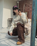 Marshall Lettering Long Sleeve Knit