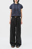 (W) Dub Shirring Wide Pants