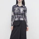 [NONCODE] Nipe Vintage Printed Shirt