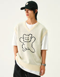 Big Line Bear Smile Knit Vest