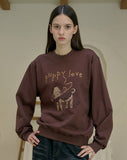 Puppy Love Embroidered Sweatshirt