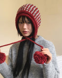 Woolly Vintage Nordic Drop Knit Beanie Hat