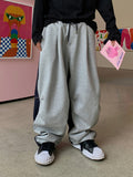 Bitter Color Sheme Stitching Balloon Pants