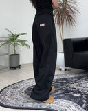 Clown Patch Cotton Wide Work Pants