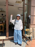 Byulo Basic Summer Linen Long Sleeve Tee