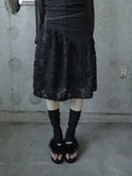 Featherb Flower Midi Skirt