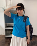 Komna color basic short sleeve Tee