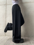 Ether Summer Linen Banding Wide Long Pants