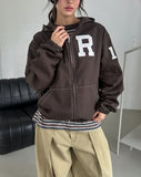 Solid Patch Stitch Two-Way Work Jacket