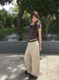 Hael Cotton Cargo Cut Wide Pants