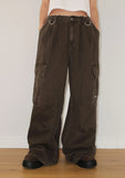 DEEP-DYED PARACHUTE PANTS