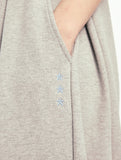 Wide Balloon Pintuck Sweat Bermuda Pants